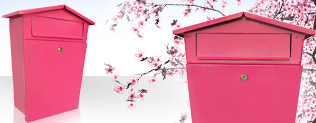 розовый почтовый ящик